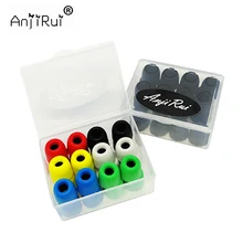 24 pcs/12 pair.ANJIRUI T400 4.9mm Ear Pads insulation foam tips for in-ear earphone earphones enhanced bass Random delivery