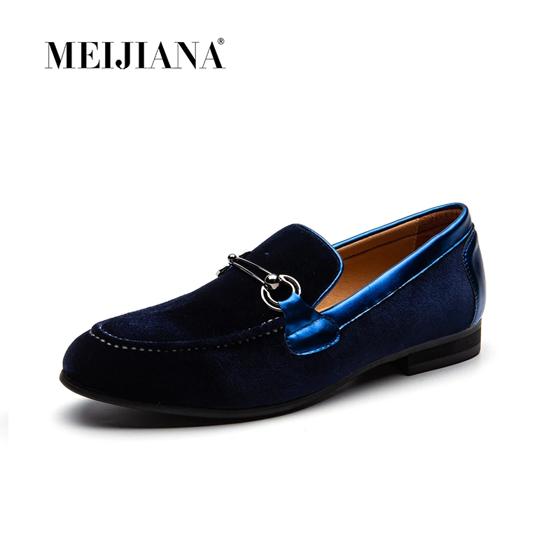 Veludo azul Preto Genuíno Deslizar vermelho Preto Casuais Homens Plana Couro Meijiana Mocassins Com Sobre Dos Trança Sapatos Vestido De pxT88qn6t