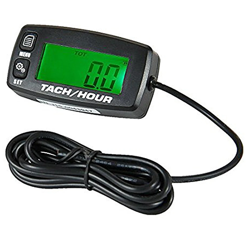 

High Quality!Digital Resettable Inductive Tacho Hour Meter Tachometer For Motorcycle Marine Boat ATV Snowmobile Generator Mower