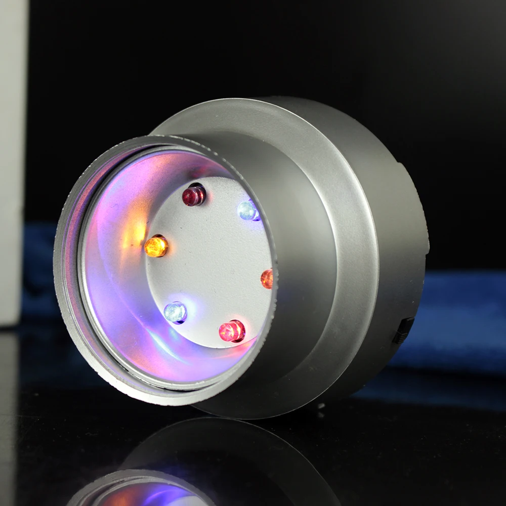 

7 Colors LED Plastic Light Base Crystal Ball Pedestal Display