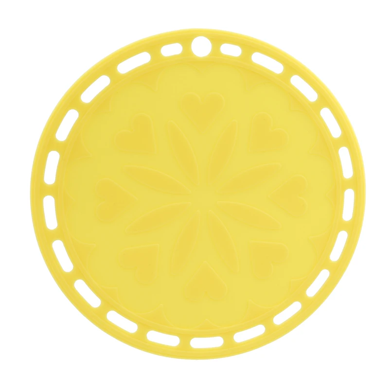 yellow Силиконовый изоляционный коврик для кухни, принадлежности, украшения для дома, Противоскользящий коврик для кастрюли, кухонные принадлежности гаджет - Цвет: yellow