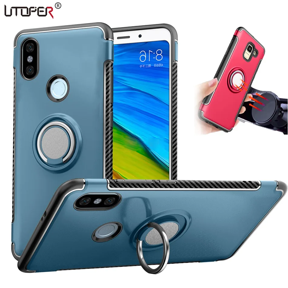3D кольцевой чехол для Xiaomi Redmi note 5 Чехол с магнитным держателем Xiomi 6A 6 Pro S2 Plus 5A Mi A2