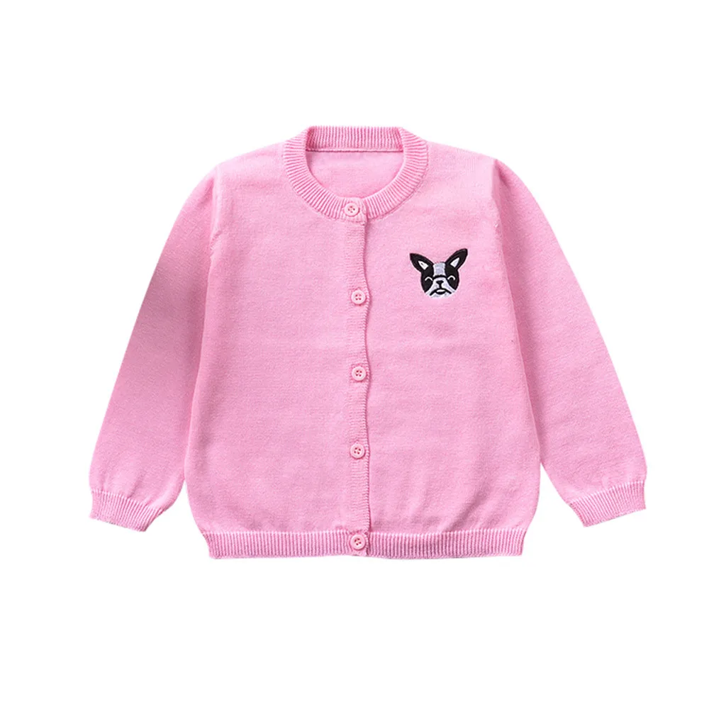 pink as shown Г. Модные маленькие хлопковые свитера для мальчиков и девочек осень-зима, вязаный цветной свитер с рисунком пчел, кардиган, пальто Топы, Детский кардиган - Цвет: pink as shown