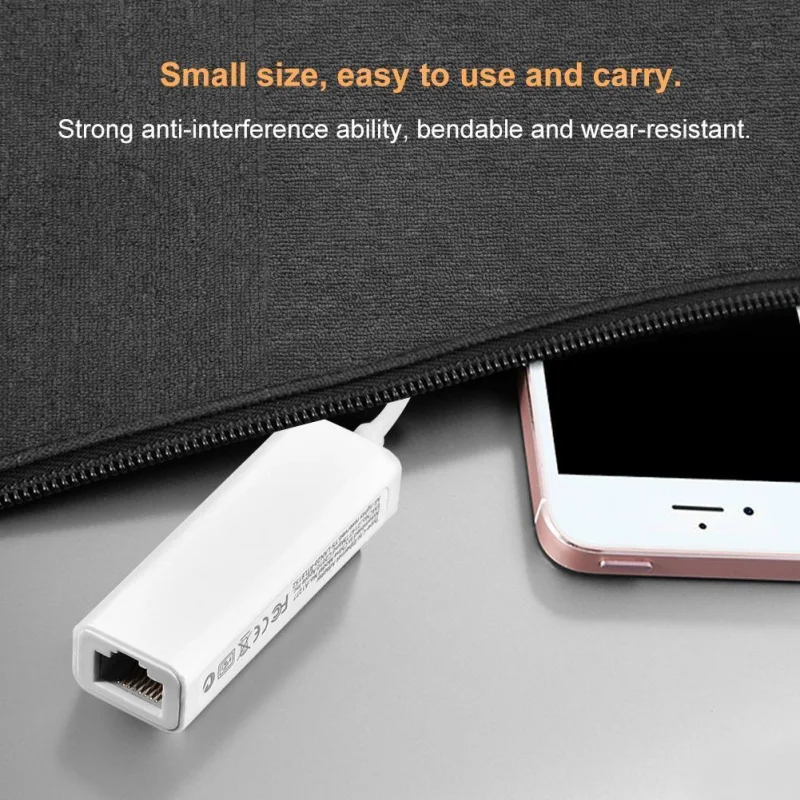 100 Мбит/с USB 3,1 Тип-C USB-C для RJ45 Ethernet cетевой адаптер LAN кабель преобразователя для ПК ноутбук Macbook