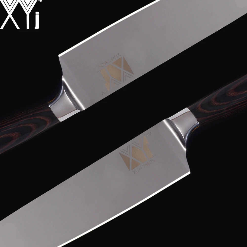 XYj Kitchen Knife Stainless Steel 7cr17 High Carbon Blade Color Wood Comfortable Handle Knives Meat Fish Sushi Cooking Tools XYj Kitchen Knife Stainless Steel 7cr17 High Carbon Blade Color Wood Comfortable Handle Knives Meat Fish Sushi Cooking Tools
