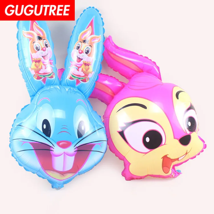 

GUGUTREE PARTY 45x75cm pink blue cartoon rabbit foil ballon wedding event christmas halloween festival birthday party HY-305