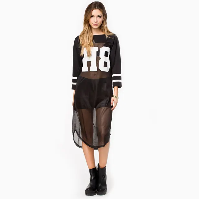 Round Neck Decorative Lace Patchwork Long Sleeve Casual Dresses Round Neck Decorative Lace Patchwork Long Sleeve Casual Dresses