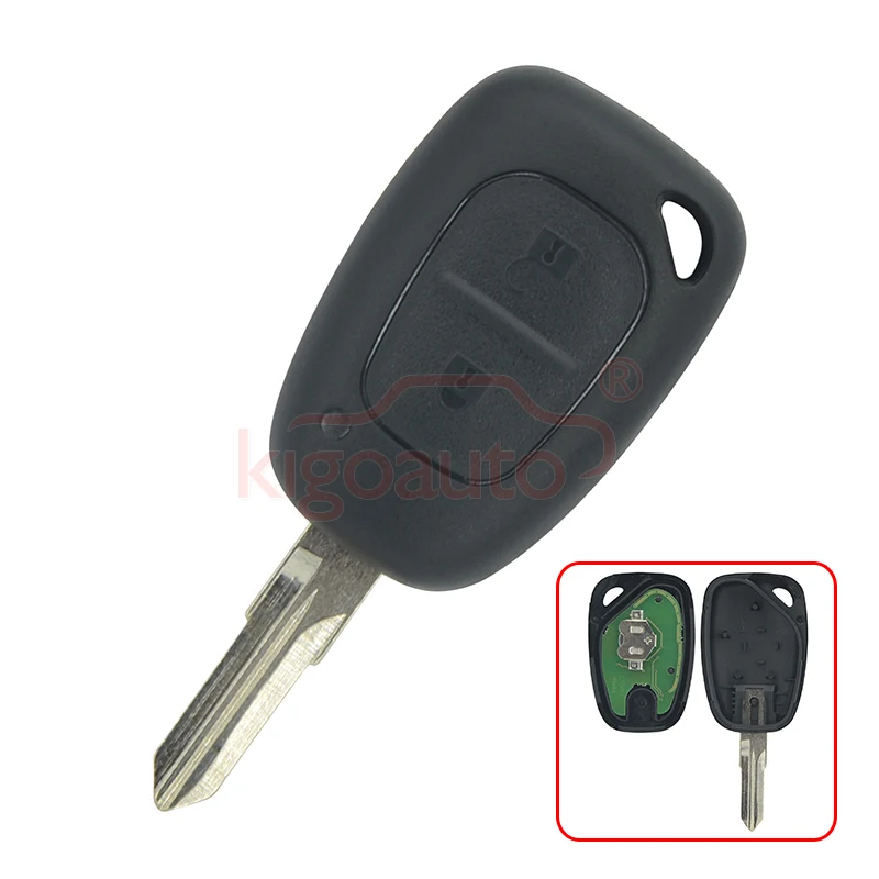 8200008231 дистанционный ключ 2 кнопки 433 МГц VAC102 ID46 PCF7946 для Renault Kangoo 2005 2006 2007 2008|Ключ от