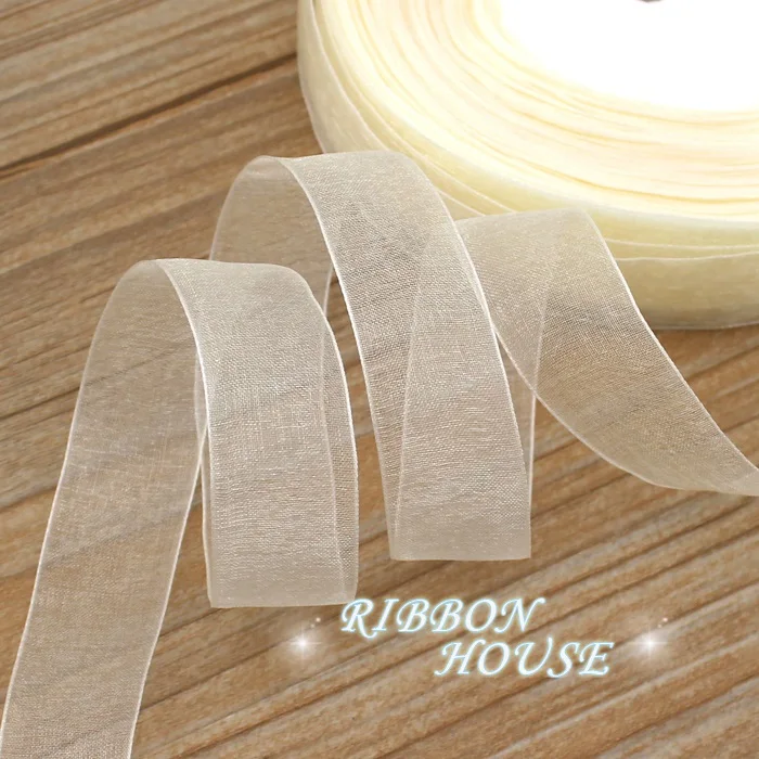 Luxurious Organza Ribbon for Gift Wrapping and Decorative Crafting - 50 Yards per Roll