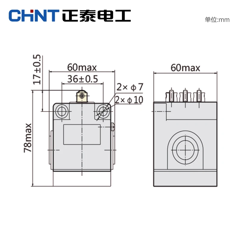 CHINT Фирменная тренога концевой выключатель YBLX JW2/11Z/3 AC/DC 220V электроэрозионный