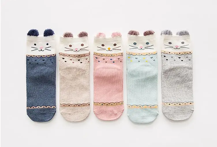 5 пар/лот Детские короткие носки милые детские носки с единорогами для девочек и мальчиков бесшовные ботильоны белые мягкие хлопковые