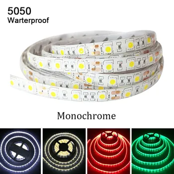 

LED Strip 5050 DC12V LED Light 60LED/m 5050 Flexible White/Warm White/ RGB LED Strip 5m/Lot