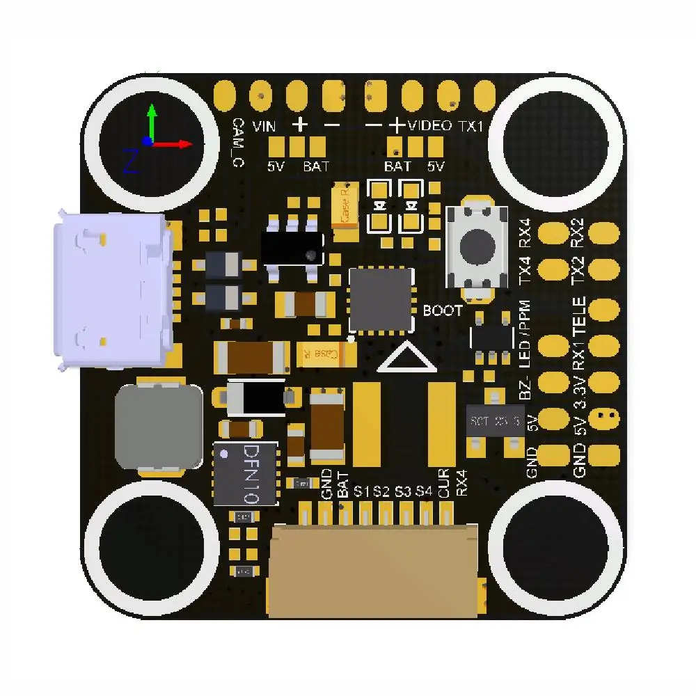AIKON AK32 Flytower MINI STM32F405 Контроллер полета и 35A Blheli_32 2-6 S Combo 20x20 мм бесщеточный ESC для RC моделей запасные части