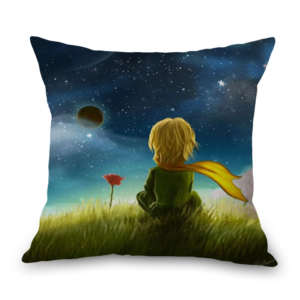 Le Petit Prince фантастика шеи наволочки для подушек постельное белье подушки для путешествий Чехол для дивана сиденья подушечка диванная подушка украшение дома подарок - Цвет: Фиолетовый