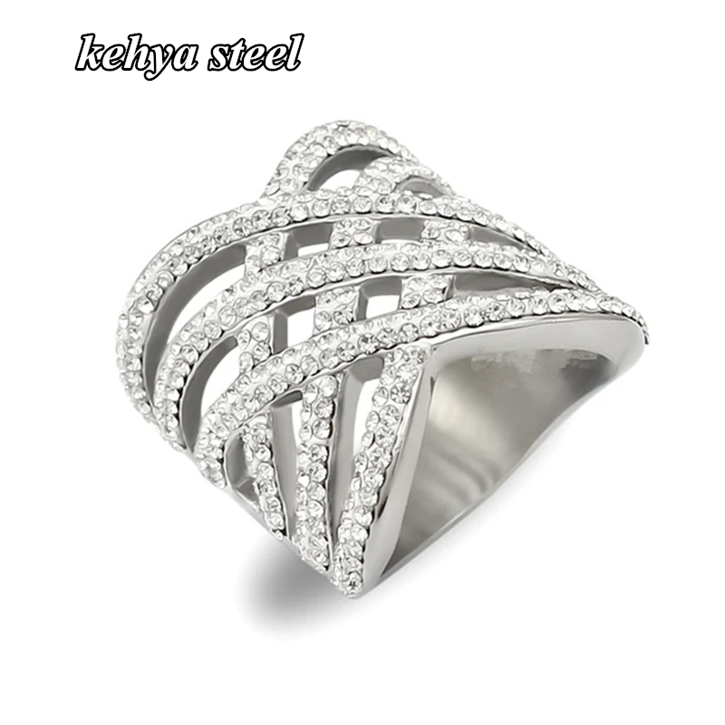 

Antique Zircon Crystal Rings Multilayer Rhinestone New Design Silver Hollow Women Men Finger Luxury Wedding Female Teen Jewelry
