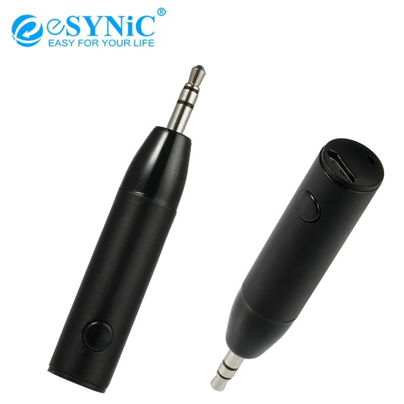 eSYNiC Mini Bullet Car 4 1 Bluetooth Music Receiver For Speaker Headphone Sensitivity Microphone CVC 6 0 Audio Wireless Receiver