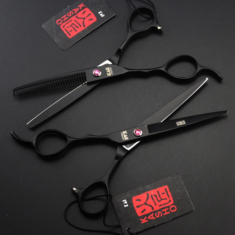 Kasho 6.0 Professional Hairdressing scissors Left handed High Quality Barber shears Cutting Kasho 6.0 Professional Hairdressing scissors Left handed High Quality Barber shears Cutting