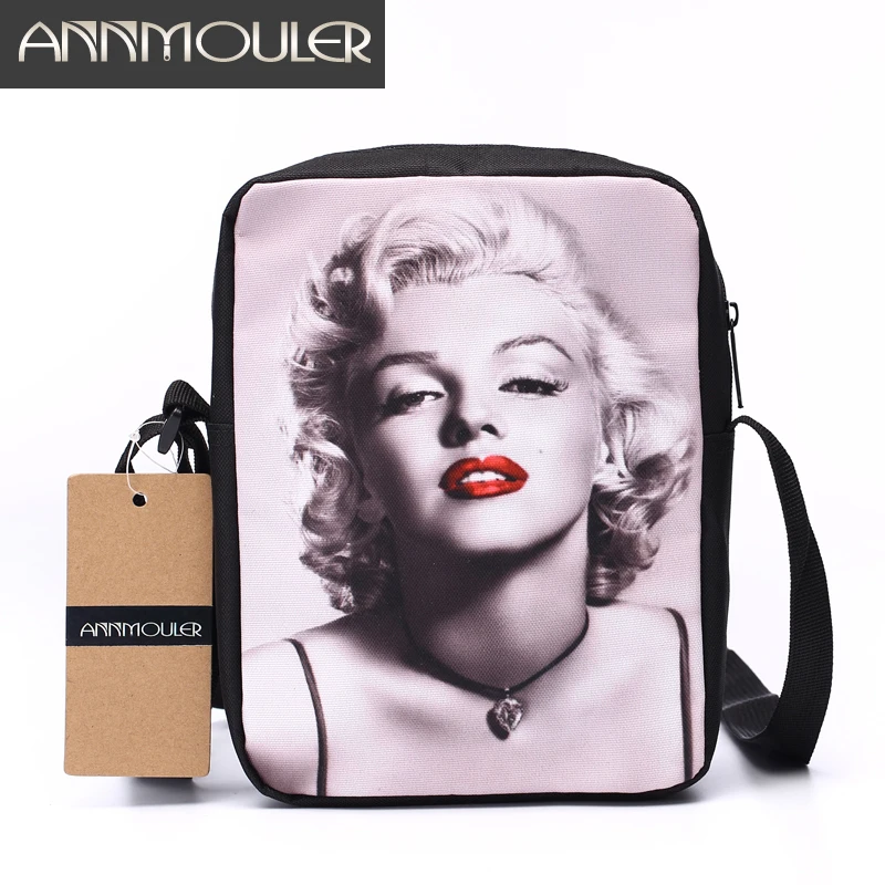 annmouler brand women ᗑ single single shoulder bag marilyn monroe christmas ornament
