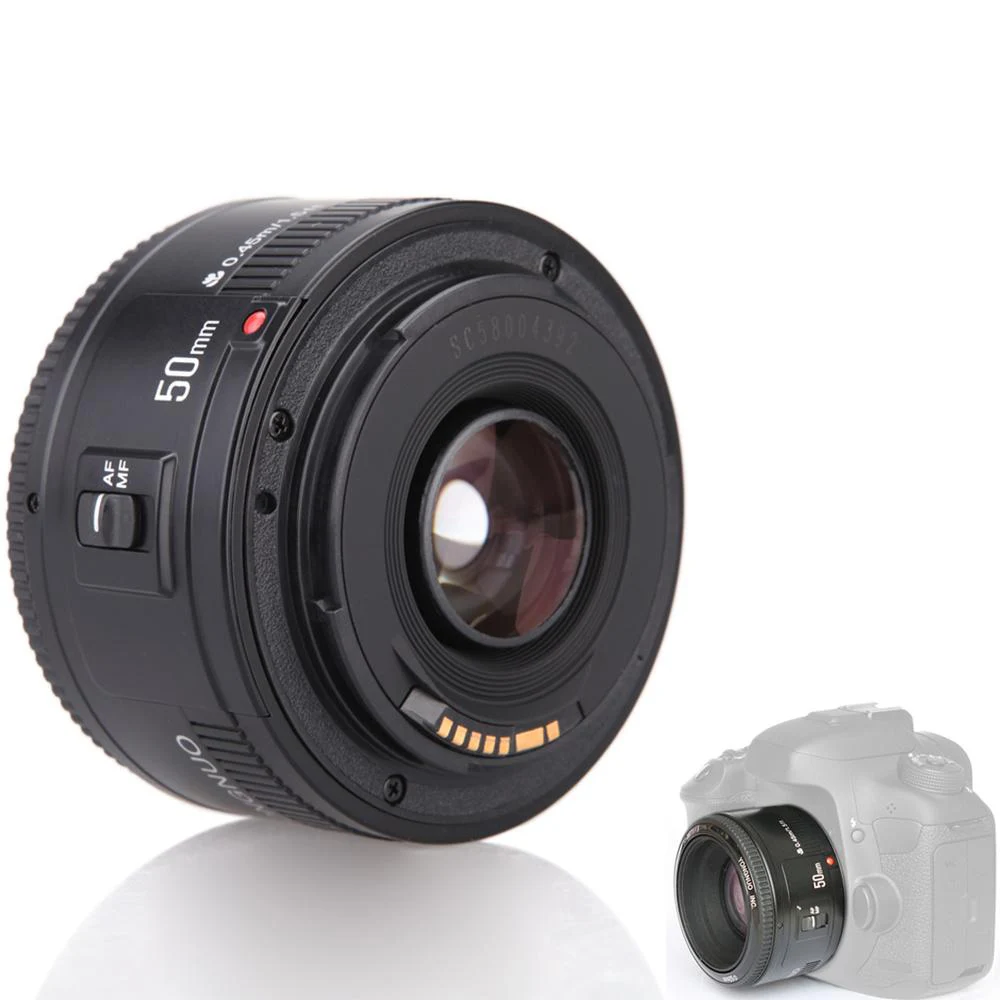 YongNuo YN50mm EF f/1,8 AF объектив 1:1. 8 стандартный основной объектив камеры Объектив диафрагма Автофокус Объектив для Canon EOS DSLR камера s