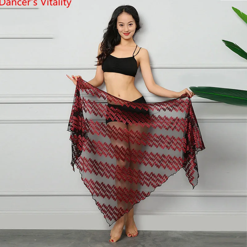 

Lady Women Belly Indian Oriental Dance Cut out Lace Hip Scarf Competition Costume Rumba Samba Tango Dancewear Clothes Outfits