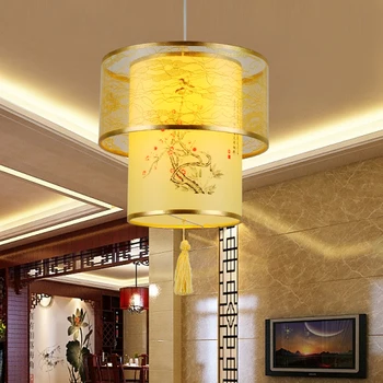 

Chinese cloth Chinese pendant lights bedroom living room antique parchment hotel restaurant hall restaurant pendant lamps ZA