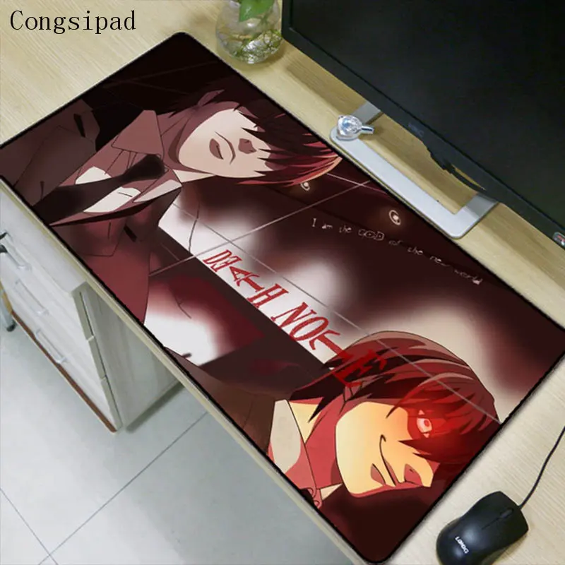 

Congsipad Death Note Anime Large Gaming Mouse Pad Locking Edge Keyboard Mouse Mat Gaming Grande Desk Mousepad for CS GO LOL Dota