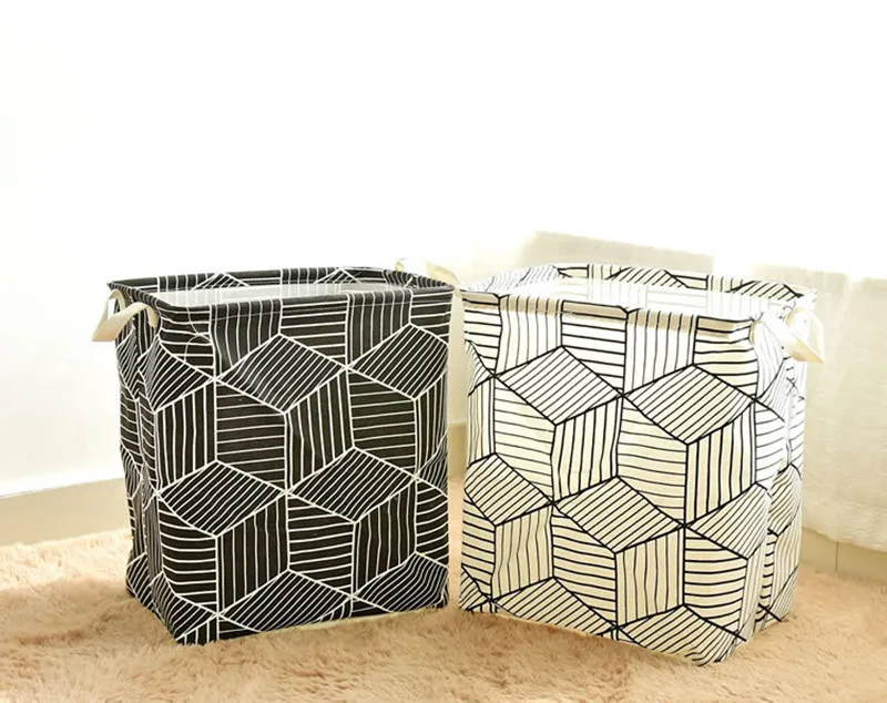 

40x35x25cm Folding Laundry Basket Storage Barrel Standing Toys Clothing Storage Bucket Laundry Organizer Holder Pouch Household