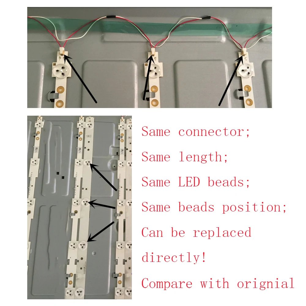 9 шт х 42 дюймов ТВ Подсветка светодиодный полоски для Светодиодный 42K20JD светодиодный 42EC260JD SVH420A72 42K30JD светодиодный 42EC290N SVH420A72-REV3