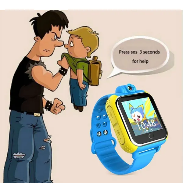 

Kids smart wristband multi-language waterproof GPS tracking watch MT6627 smartwatch support single SIM card silica trap watch