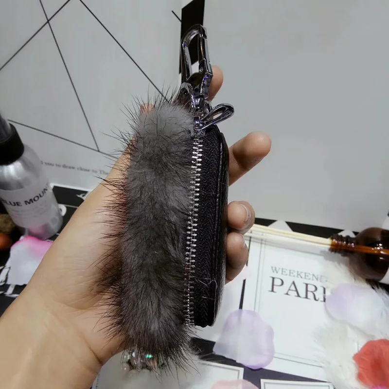 Leather-Car-Key-Case-For-Car-Fashion-Mink-Fur-Auto-Key-Storage-Bag-Holder-Cover-Gifts-7