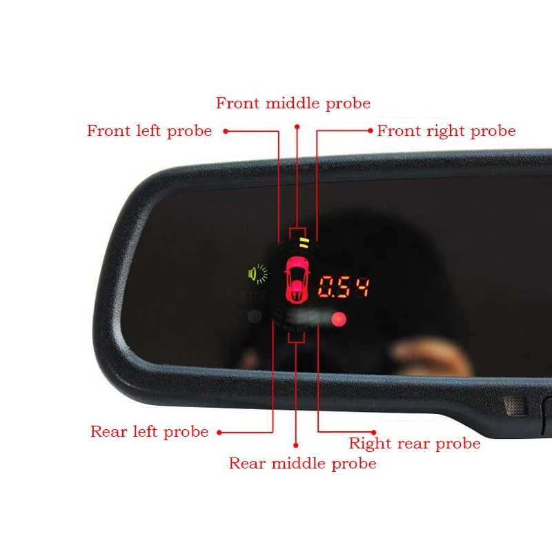 Original bracket Car Room Interior Mirror Automobile parking sensors Reverse Radar Monitor Detector System Showing Distance Original bracket Car Room Interior Mirror Automobile parking sensors Reverse Radar Monitor Detector System Showing Distance
