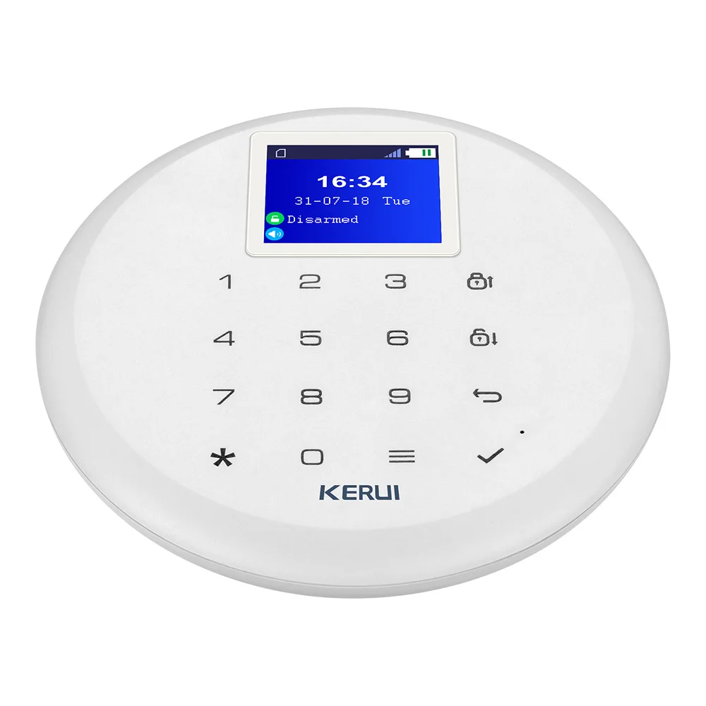 KERUI G17 Android IOS APP управление GSM домашняя система охранной сигнализации 1,7 дюймов сенсорный экран 6 языков Беспроводная охранная сигнализация - Цвет: KIT1