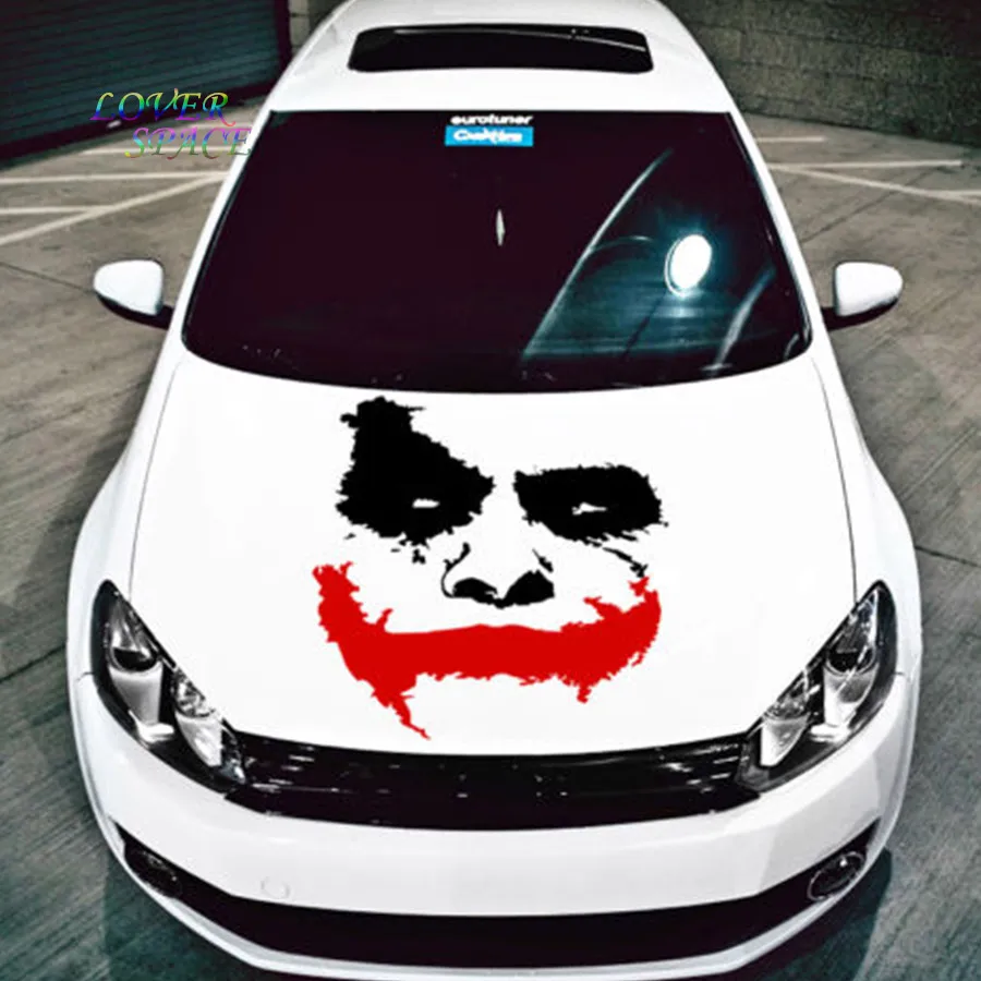Vinyl Wall Decal Scary Joker Face Movie 