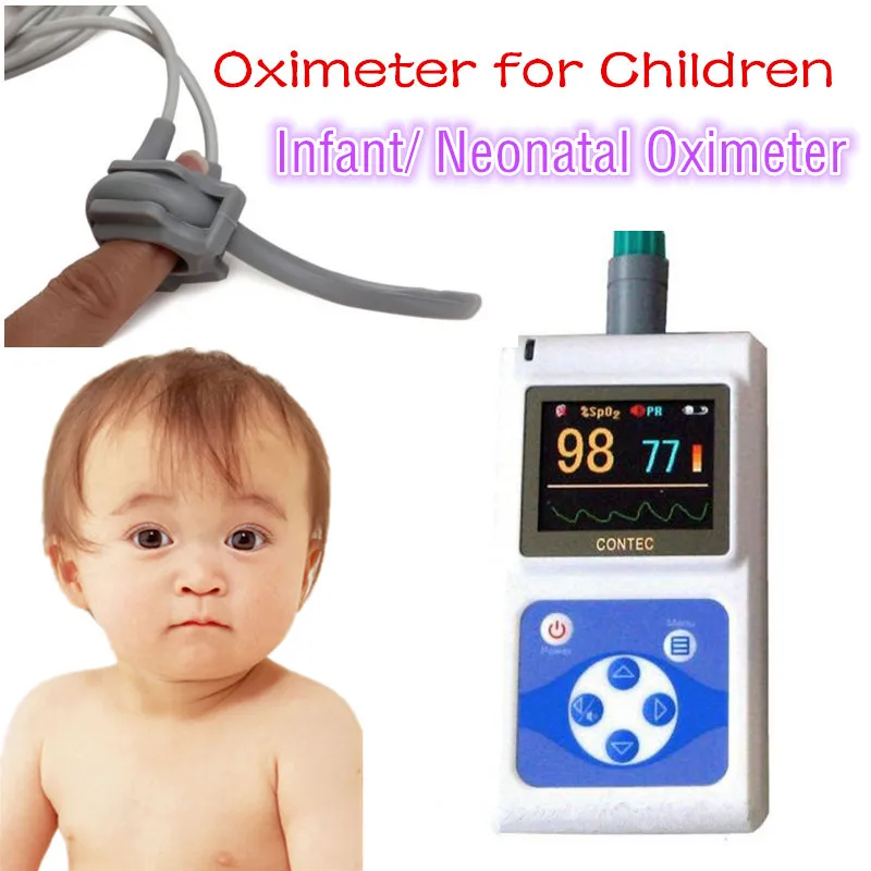 CONTEC Pediatric Pulsoximeter CE FDA gecertificeerd kids Saturatiemeter