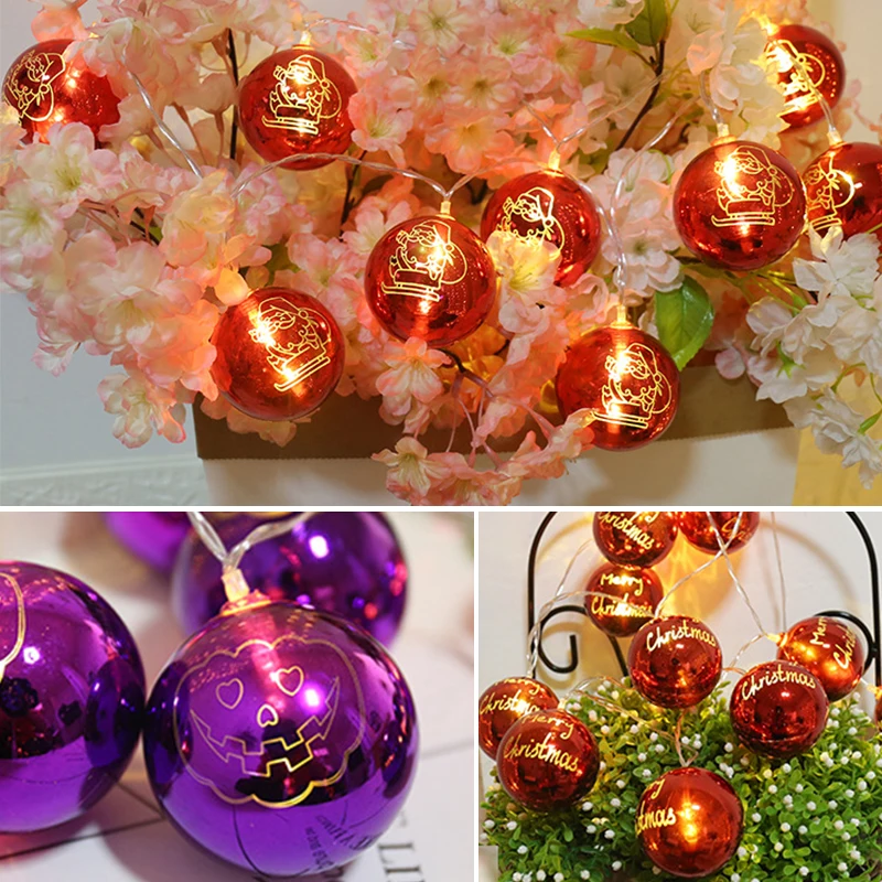 Светодиодный гирлянды светодиодные Волшебные светодиодные фонарики мяч гирлянды Свадебный дом на день рождения подарок ко Дню Святого