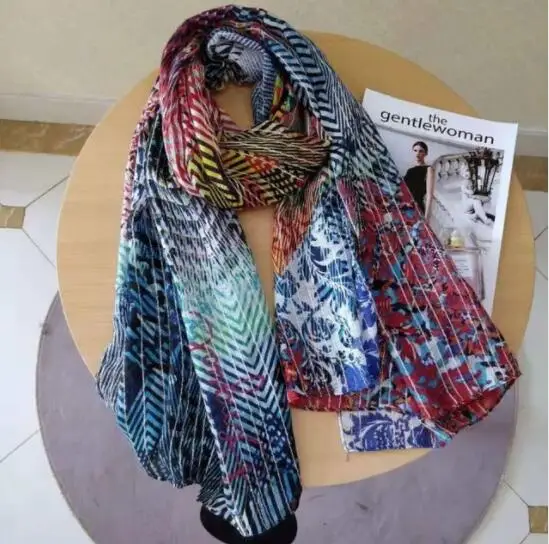 Женский испанский Цветочный платок женский шарф с принтом - Цвет: 38