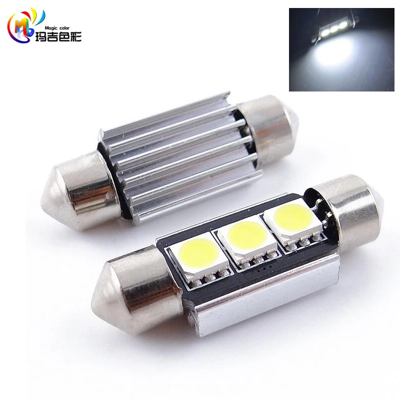 Супер яркий 31 мм 36 39 41 Canbus без ошибок 5050SMD 3Led 12В C5W Автомобильная гирлянда для