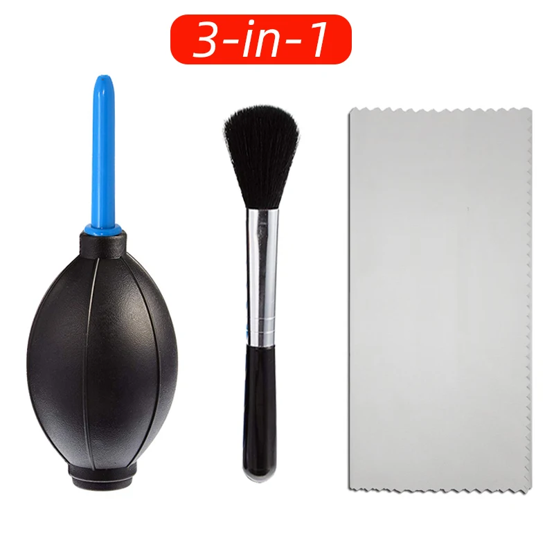 Camera Lens Screen Cleaning Dust Air Blower Cleaning Brush Cleaning Cloth Kit for DSLR Cameras Lens Cleaning Kit