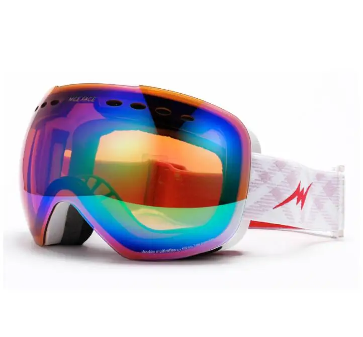 Спорт на открытом воздухе профессиональные лыжные очки двухслойные UV400 Анти-туман сноуборд для взрослых лыжные очки для женщин и мужчин Снег Катание на коньках очки - Цвет: C12