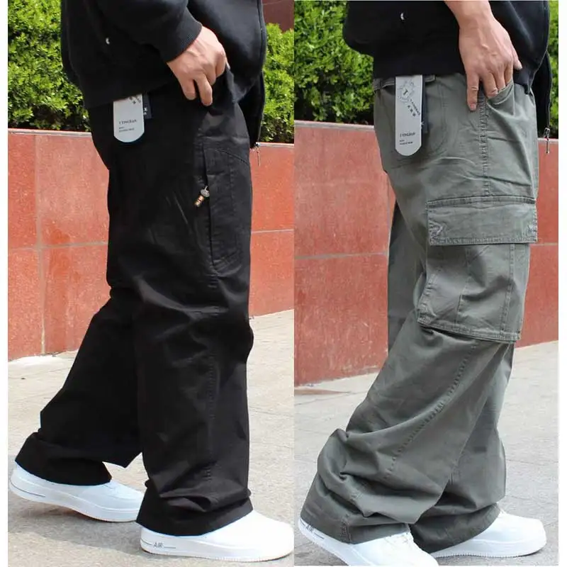 Big Size Cargo Pants Men Hip Hop Harem Trousers Casual