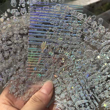 Голографическая аппарат для крепления на гвоздях и Стикеры s-12/24/30 шт. Новое поступление блеск Стикеры s для ногтей, для нанесения с помощью клея-алмаз, кактус, мультфильм, Стикеры наклейки