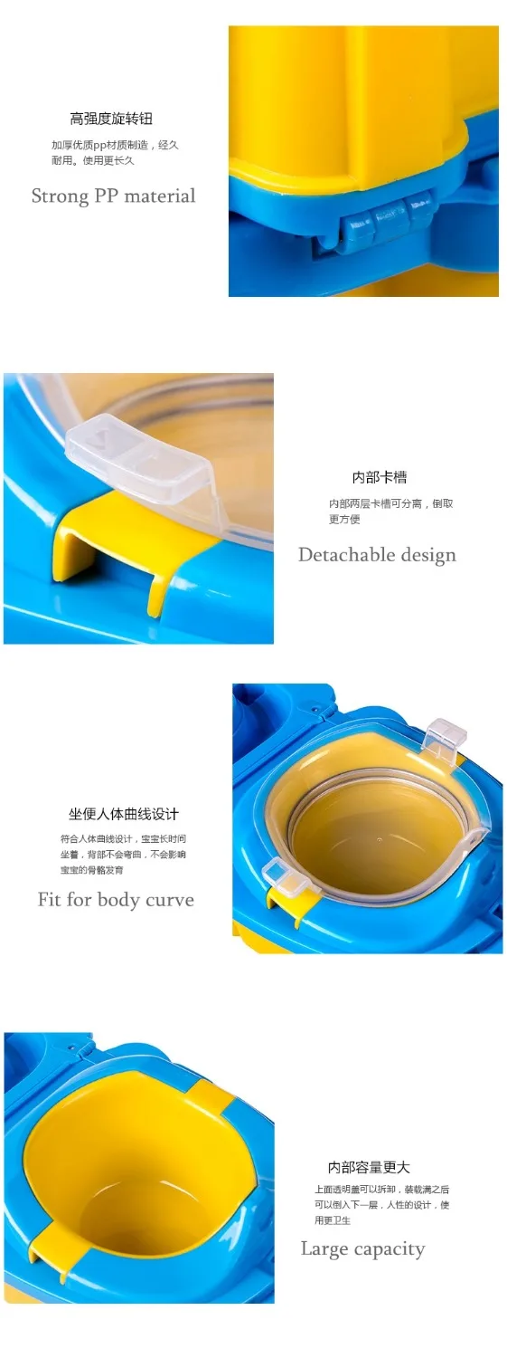 Портативный дорожный горшок для детей, милый пластиковый дорожный горшок, мини-детский уличный туристический туалет, детское автомобильное сиденье для унитаза, стул для унитаза