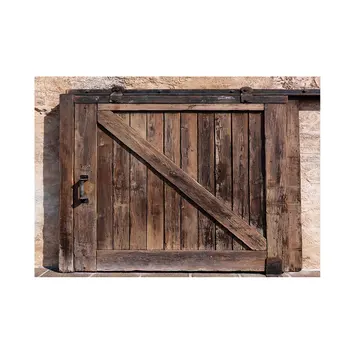 

Old Wooden Board Pattern Tablecloth Fabric Waterproof Polyester Smooth Practicality Decorative Brown