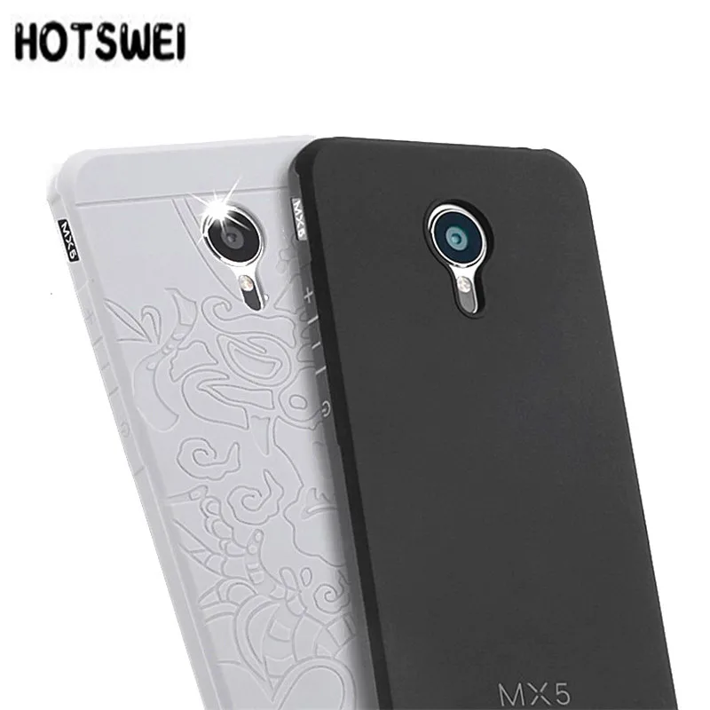 

HOTSWEI New Case For Meizu MX5 Luxury 3D Dragon Style Soft TPU Silicone Shockproof Protective Phone Fundas Case For Meizu MX5