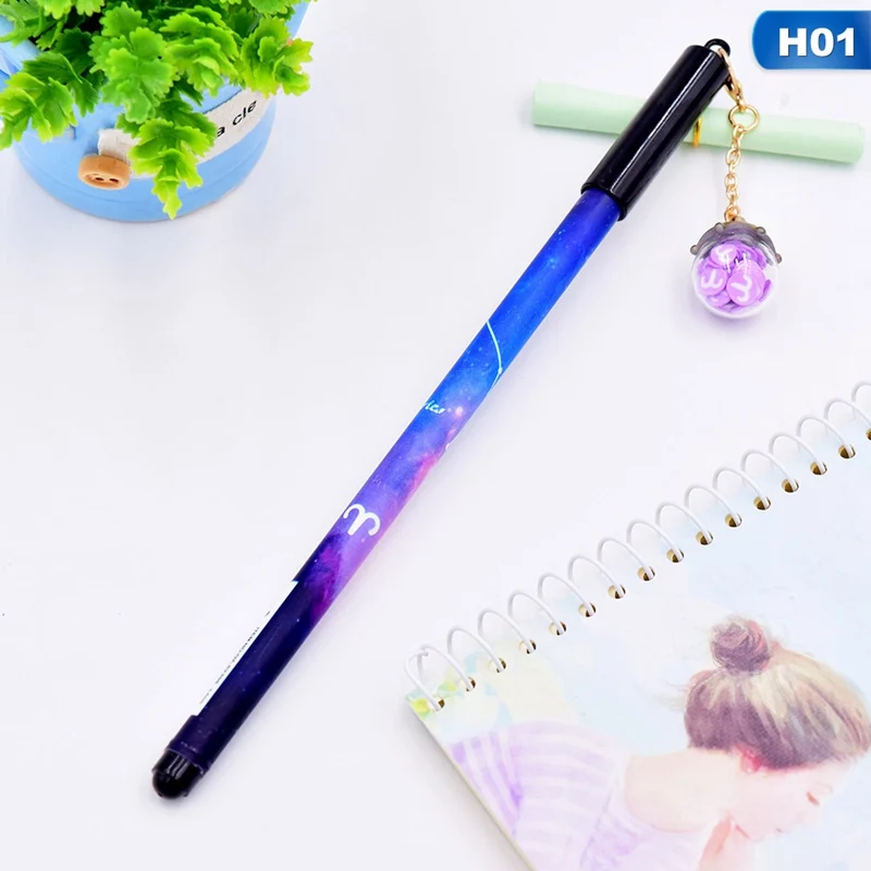 

1pcs Twelve Constellations 0.5mm Black Pens For School Chancellory Gel Pen Kawaii School Supplies Cute Pen Stationery