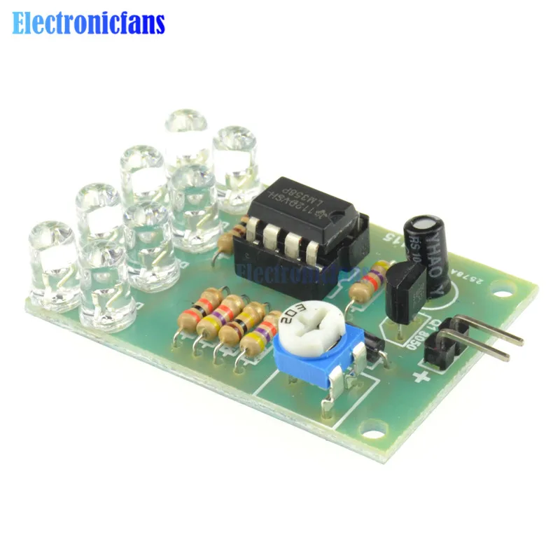 

12V Breathe Light LED Flashing Lamp Parts Electronic DIY Module LM358 Chip 8 LED