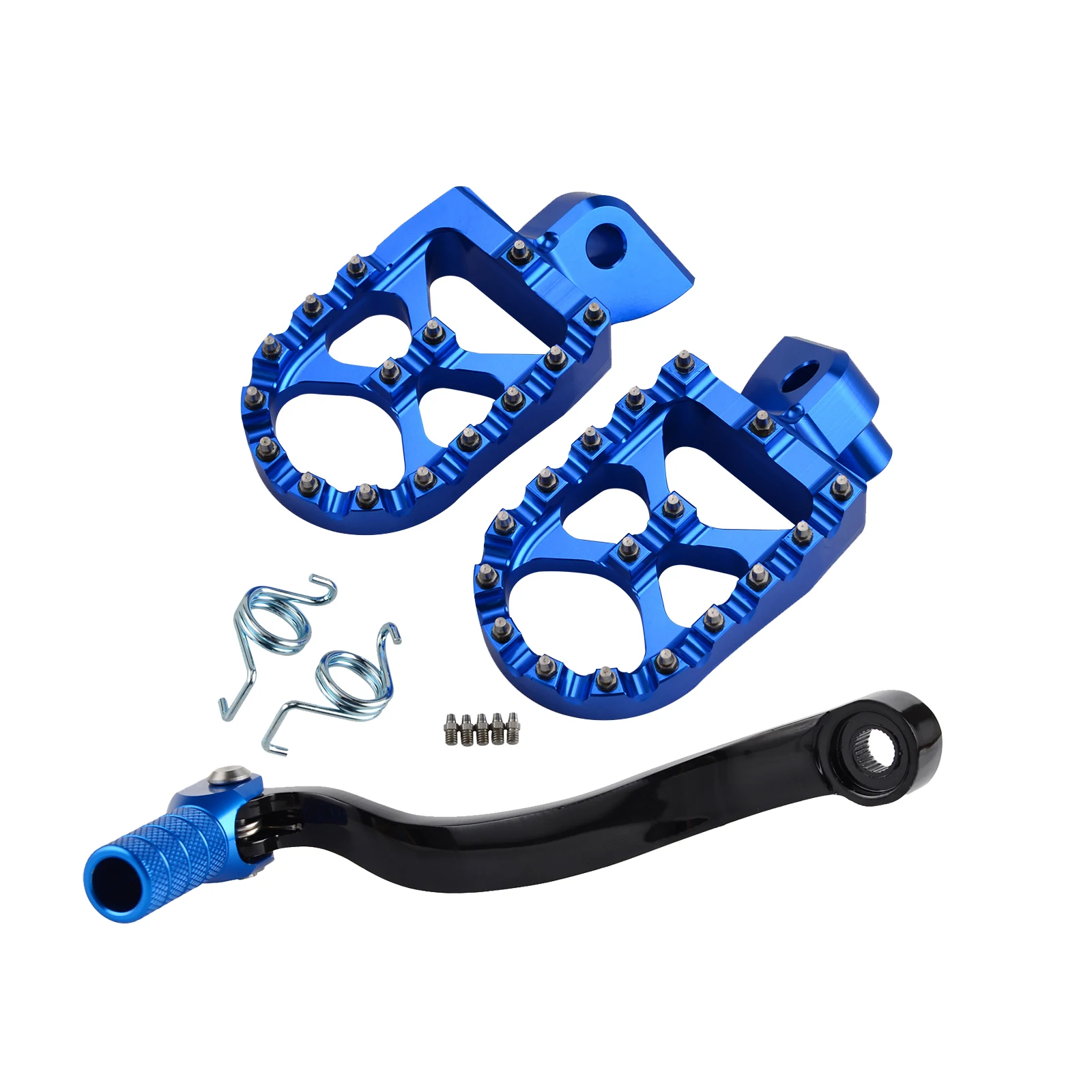 H2CNC Gear Shift Foot Lever Folding Tip Foot Pegs Rest Footpeg Pedals Rear Sets For Husqvarna TC125 FC250 FC350 2014-2015 Billet