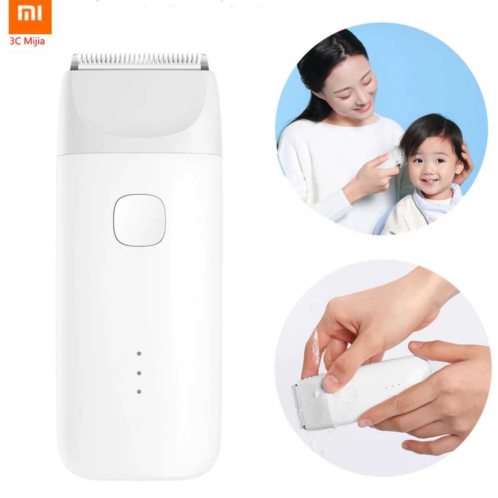 

Xiaomi Mitu Baby Hair Clipper White Ceramic Cutter Head Washable Newest 3C Mijia For 0-12years old kids
