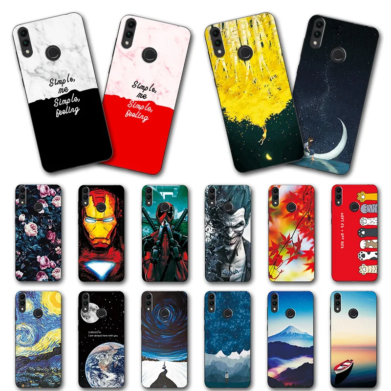 

For Huawei Honor 8C 6.26" Beautiful Planet Various Case Cute Soft Silicone Phone Shell For Huawei Honor8C 8 C Cover Fundas Capa