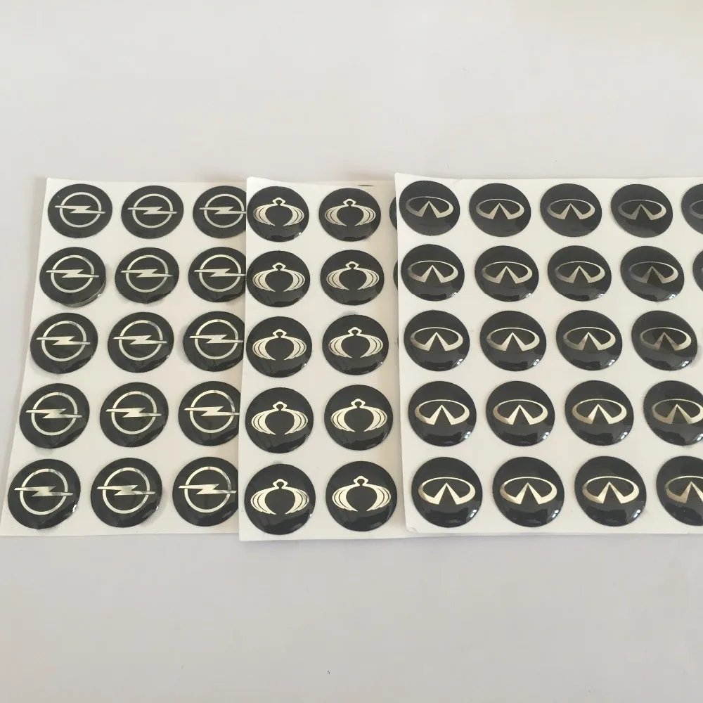 

5pcs crystal 14mm Car Remote Key Fob Emblem Badge Radio button Sticker for Opel MINI Renault Infiniti Suzuki fiat Peugeot